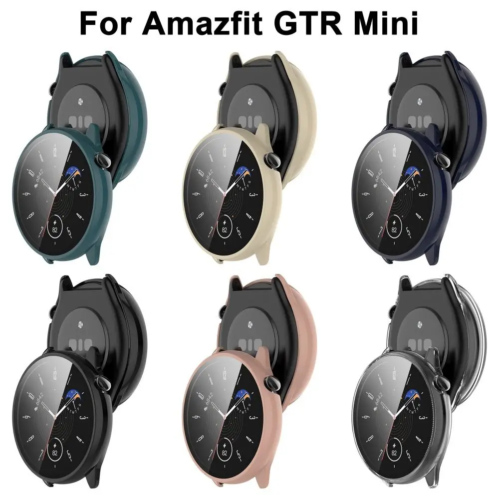 Accessories Full Coverage Shell Screen Protector Case Cover Tempered Protective Film For Amazfit GTR Mini