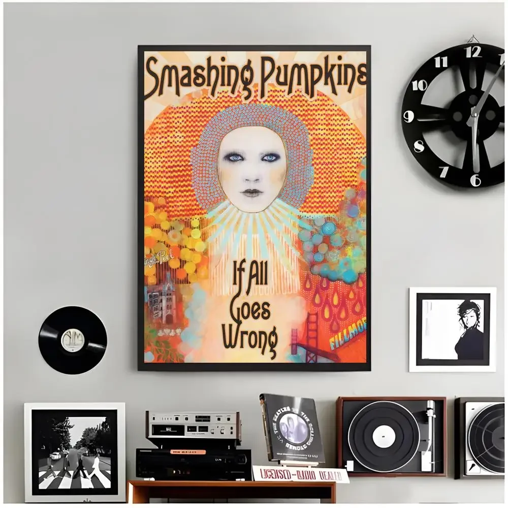 Grunge Band t‑The Smashing Pumpkins Poster Modern Wall Art Home Decor Living Room Decorative Print Unframed