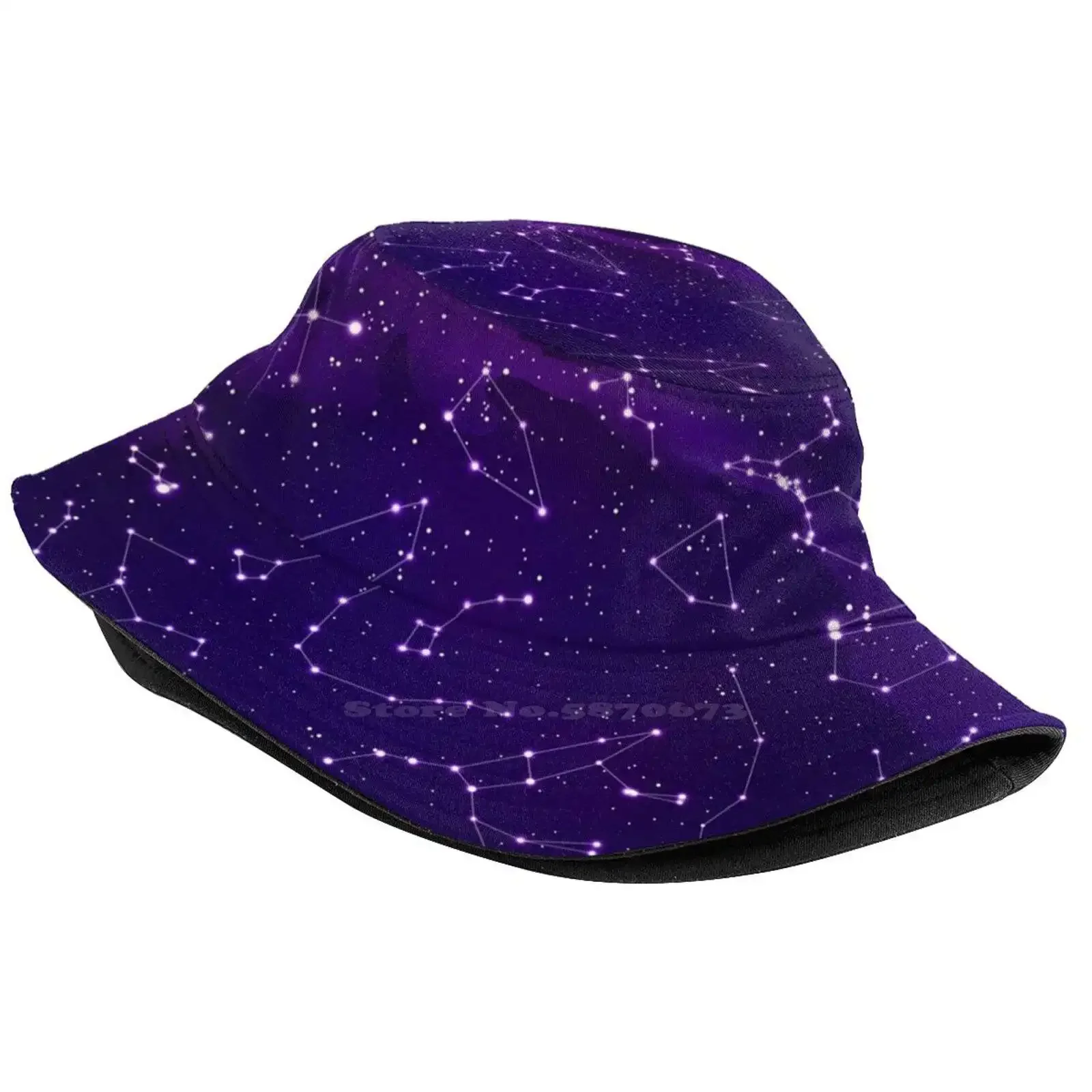 Field Women Men Fisherman Hats Bucket Caps Stars Galaxy Astronomy Space Sky Nebula Universe Astrology Zodiac