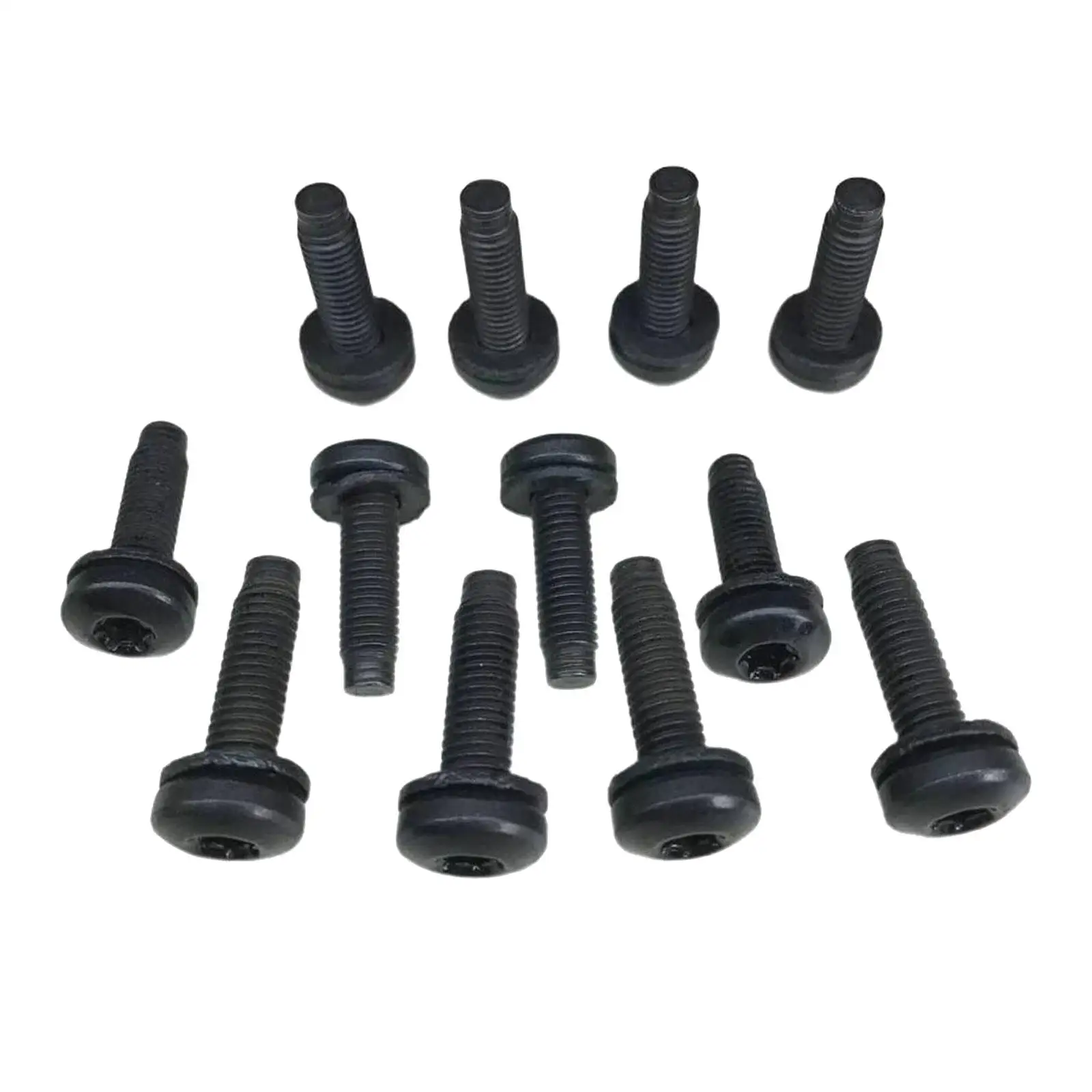 

12Pcs Windshield Frame Hinge Torx Bolts with Washers 06508953AA Carbon Steel Spare Part Easy Installation for JK