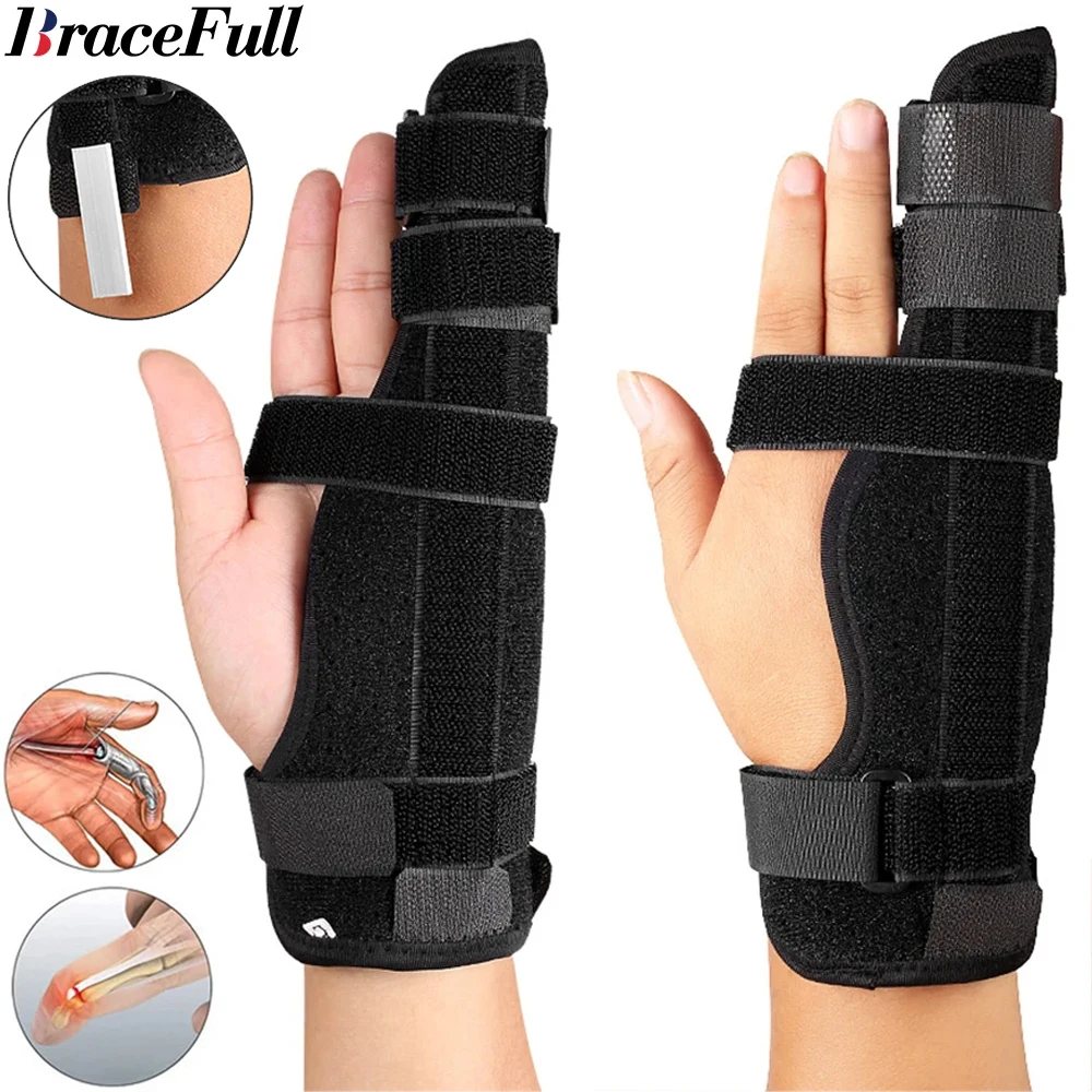 1PC Finger Splint Hand Brace,Pinky Fingers Splint For Boxer Fractures,Little Finger Cast Trigger Finger Immobilizer Straightener