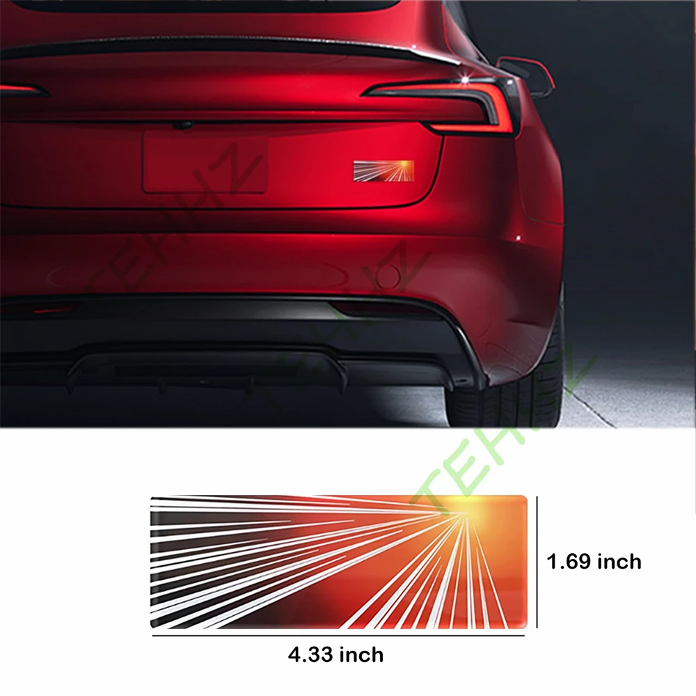 Model3 Highland Time Space Tunnel Logo Stickers Trunk Badge Decals For Tesla Model Y Juniper PLAID Emblem 2017-2026 Accessories