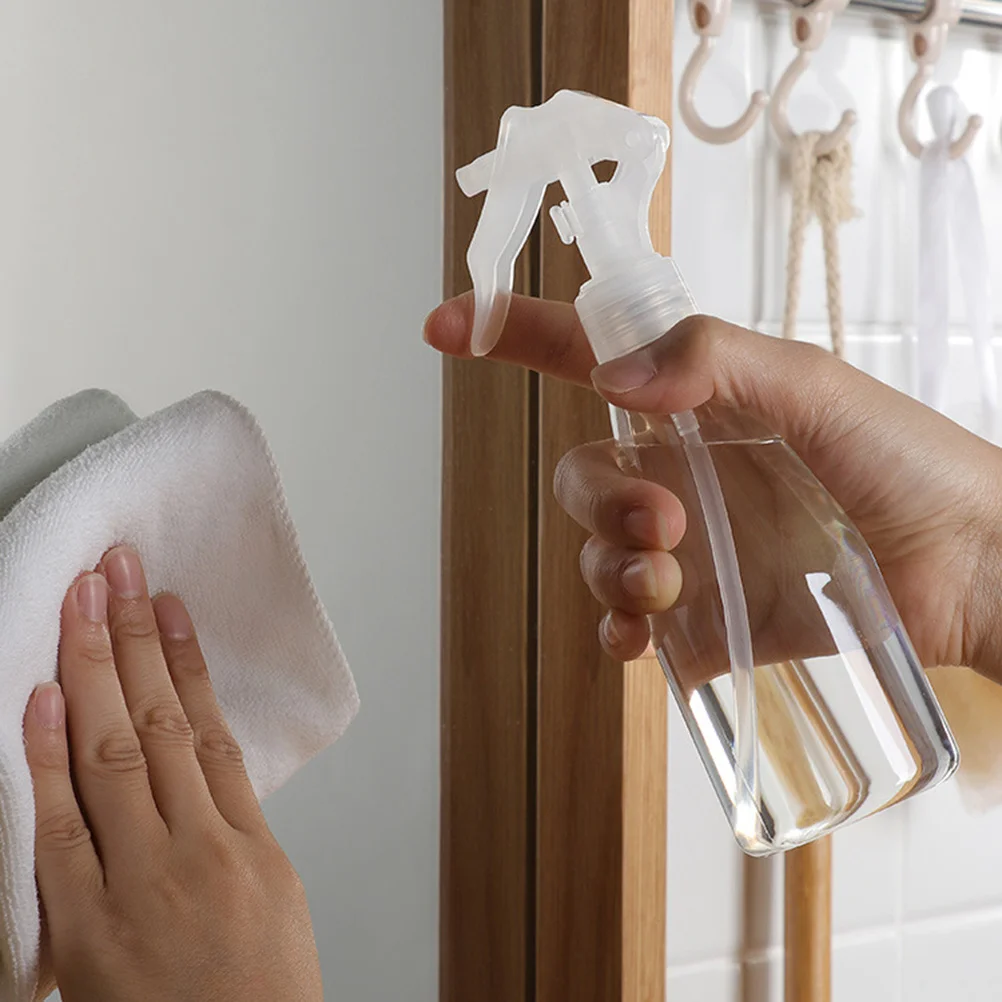 3 ชิ้นขวดสเปรย์แอลกอฮอล์แบบรีฟิลได้โปร่งใสเครื่องพ่นน้ำสำหรับดูแลพืชทำความสะอาดบ้านล้างหน้าต่างเหล็กเหล็ก