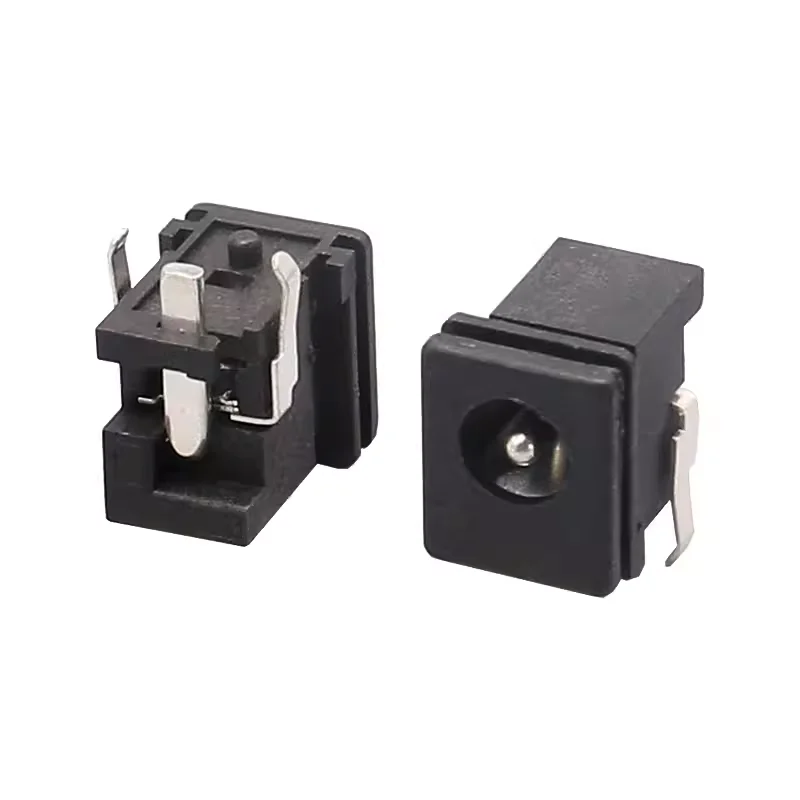 DC-039 Power socket 5.1x1.65 Pin core three-pin connector with plastic baffle