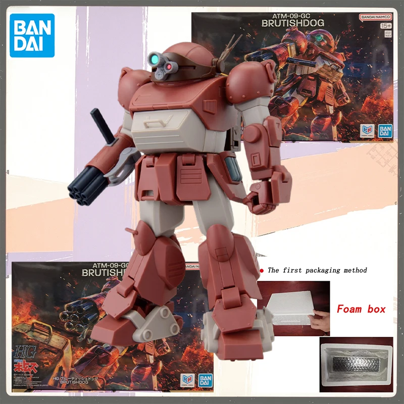 Оригинальный пластиковый сборный конструктор Bandai HG ATM-09-GC Brutishdog Armored Trooper Votoms, игрушки, подарки