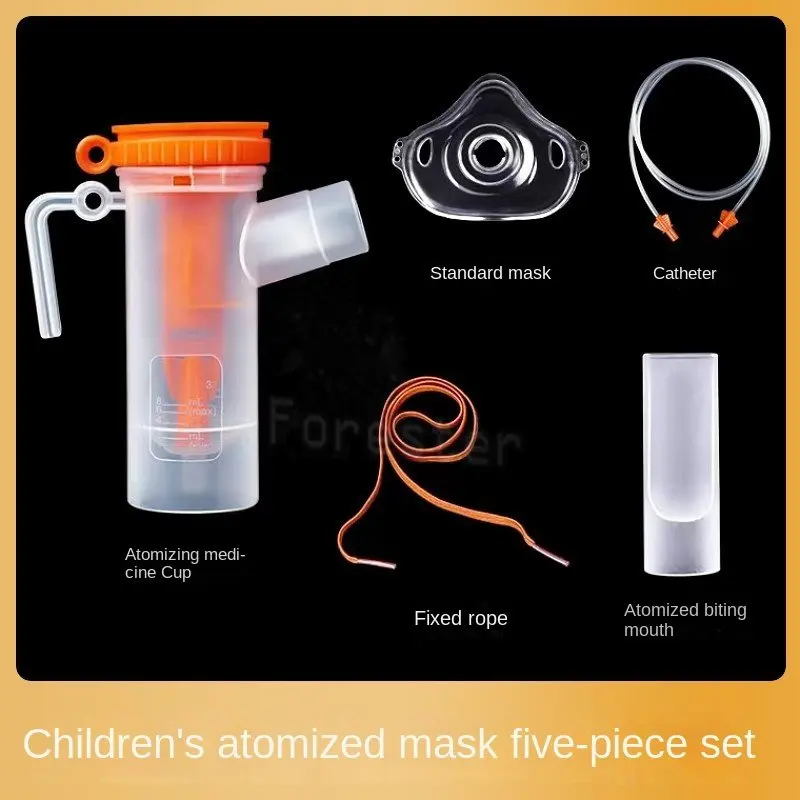 Disposable Portable Nebulizer Kit Filter Spray Cup Kits Mouthpiece Nebulization Oral Tube for Adults Children Animal Dog Cat