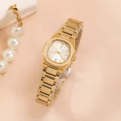 Gold Silver Stainless Steel Fashion Women Watches New Brand 2024 Luxury Ladies Wristwatches Rome Female Quartz Watch Gifts Clock