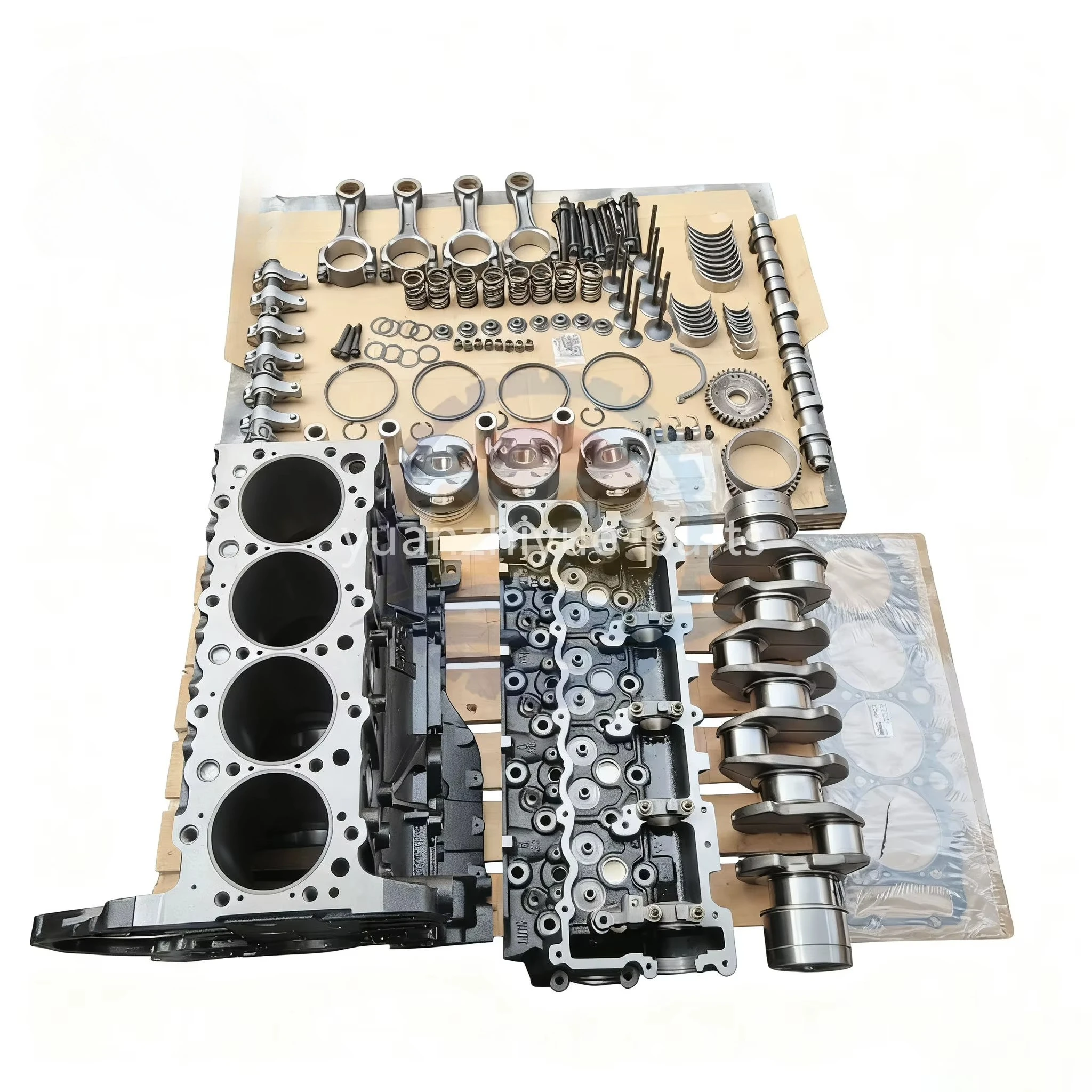 for Japanese 4HG1 4HG1T Cylinder Block Head Liner Kit Camshaft Crankshaft Con Rod Valve for Isuzu Complete Engine Parts