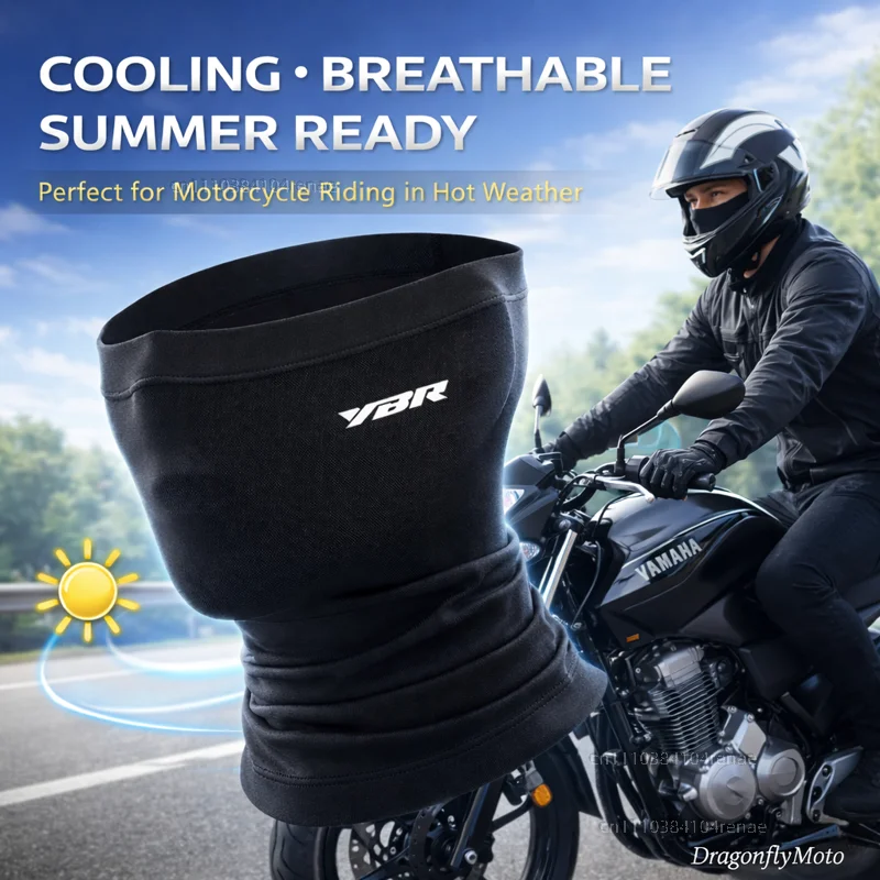 

Для мотоциклов Yamaha YBR125, YBR150, YBR250: Ветрозащитная летняя маска-балаклава для лица и шеи, дышащая, с возможностью нанесения логотипа