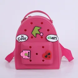 Mochila de sílica gel infantil, saco de desenhos animados DIY para escola, saco para crianças, mochila para crianças, mochila escolar infantil