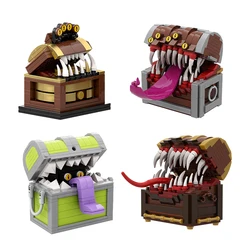 Moc Mimic Treasure Chest Building Blocks Game Dungeons&D Enemy Monster Chest Statue DIY Model Bricks Sets Toys Gift Adult Kids