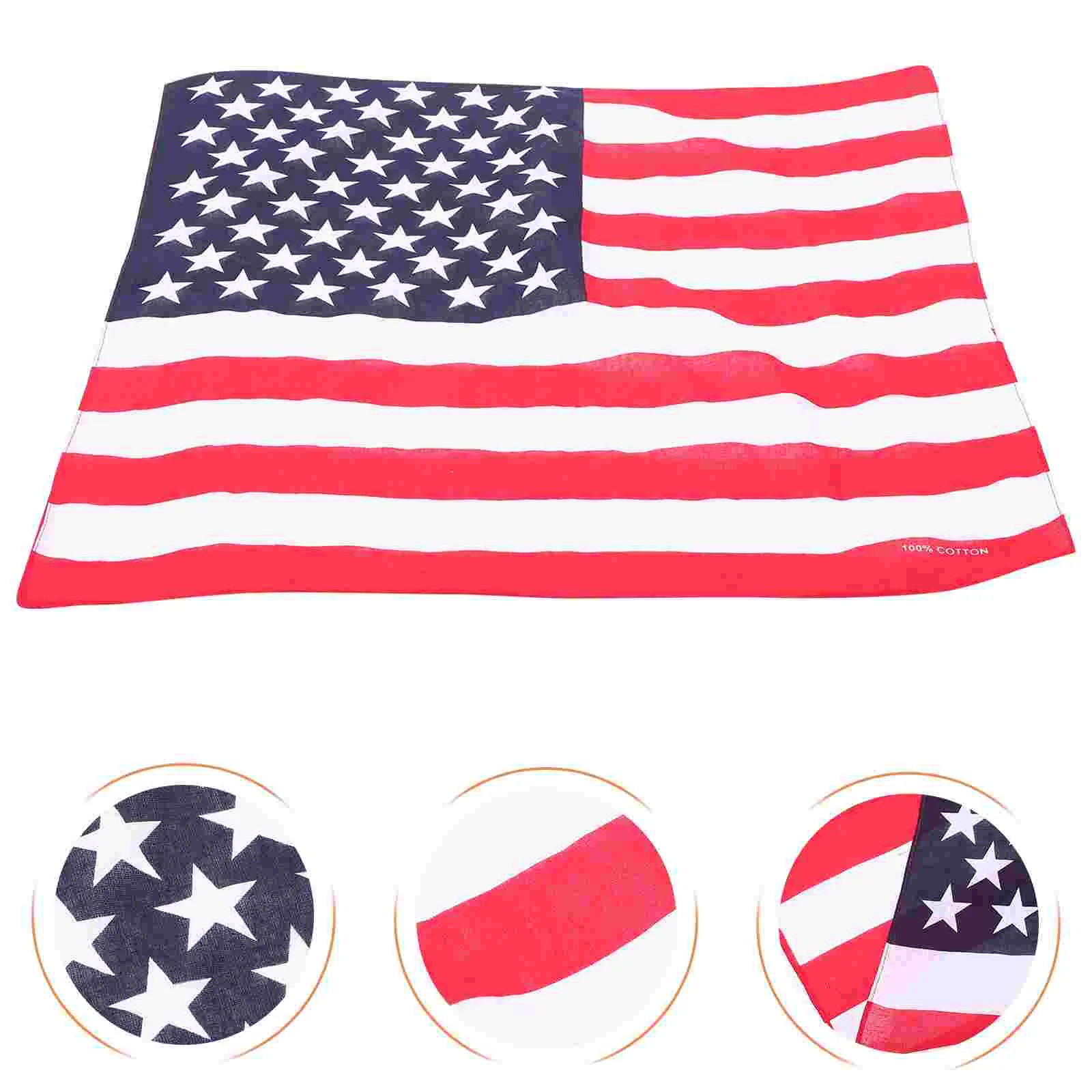 American Flag Bandana Headband Country Headscarf Creative Headdress Accessories Miss Bands