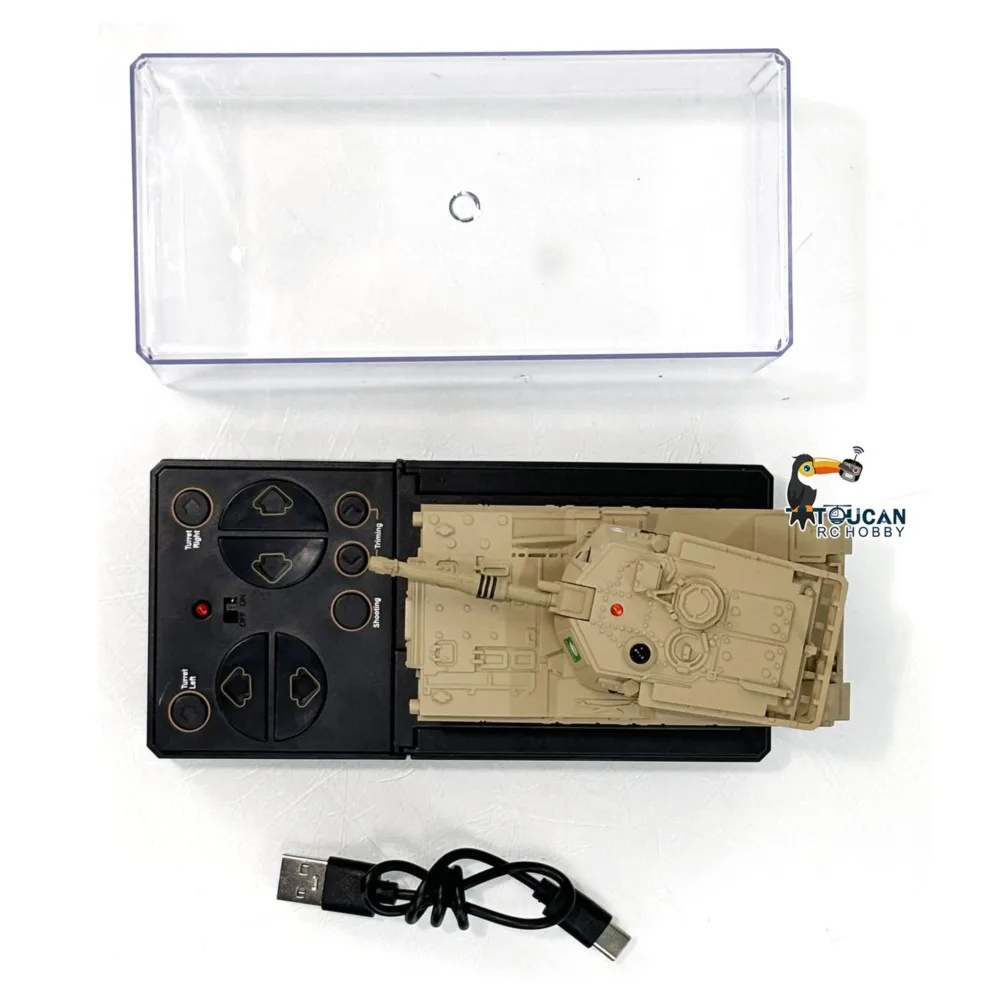 Venta de EE. UU., tanque de batalla infrarrojo RTR, torreta de tanque militar RC, Mini juguete giratorio para regalo para niños