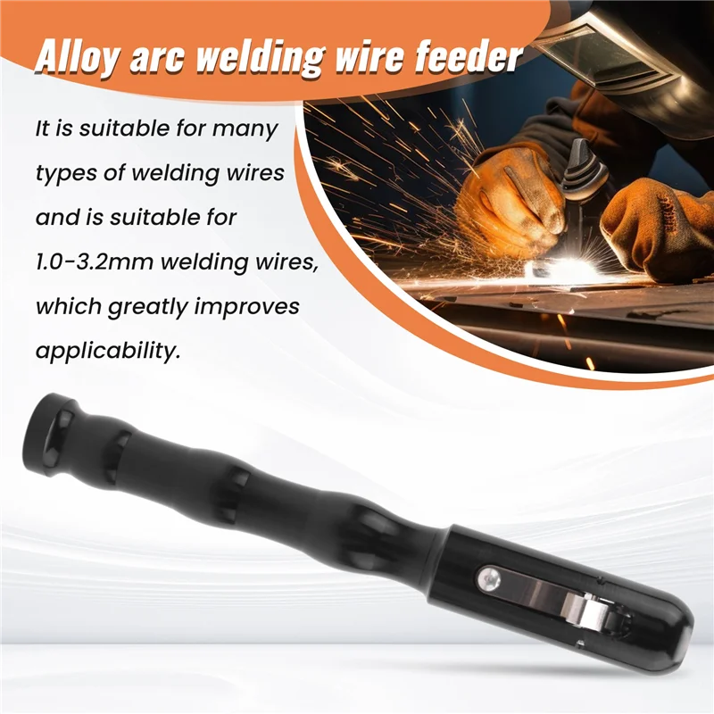 قلم تغذية سلكي يدوي مصنوع من خليط معدني من ABKP مقاوم للماء ومقاوم للعرق ومناسب للمبتدئين باللون الأسود #4