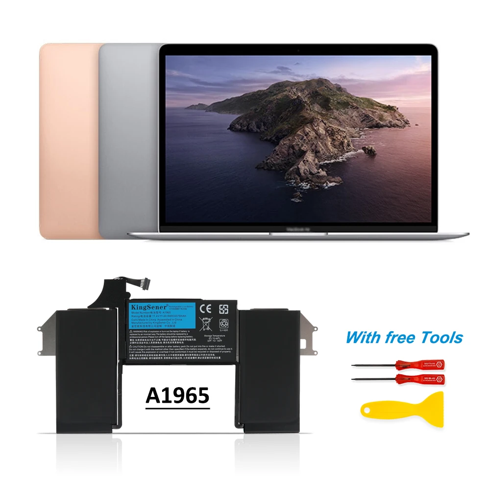 KingSener-batería modelo A1965 para ordenador portátil, pieza de PC de 49,9 Wh para APPLE MacBook Air de 13 pulgadas, A1932, 2018, año 2019, A2179, principios de 2020, EMC 3184, EMC3302, 020-02455