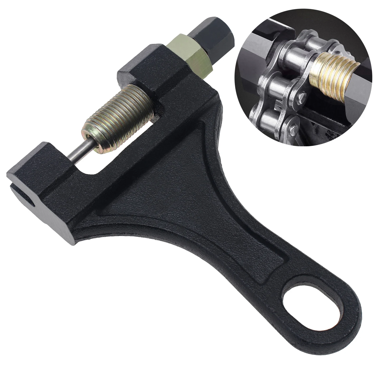 

530-630 High Carbon Steel Chain Breaker Riveting Tool for Motorcycle ATV Dirt Bike Scooter Bicycle Chain Pin Removal Repair Tool