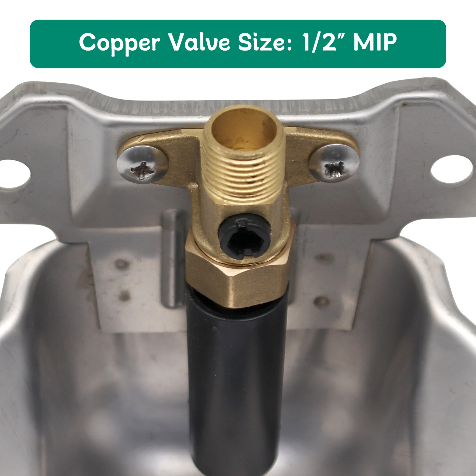 وعاء مياه الأغنام الأوتوماتيكي من الفولاذ المقاوم للصدأ للشرب والماعز ولحم الضأن مع صمام نحاسي معدات تغذية الحيوانات في المزرعة