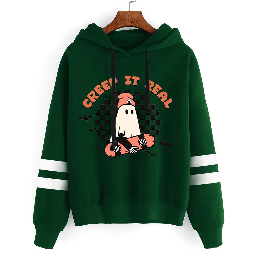 Creep Halloween Hoodies Halloween Boo Women Clothing Halloween Retro Sweatshirt Harajuku Funny Halloween Hoodie