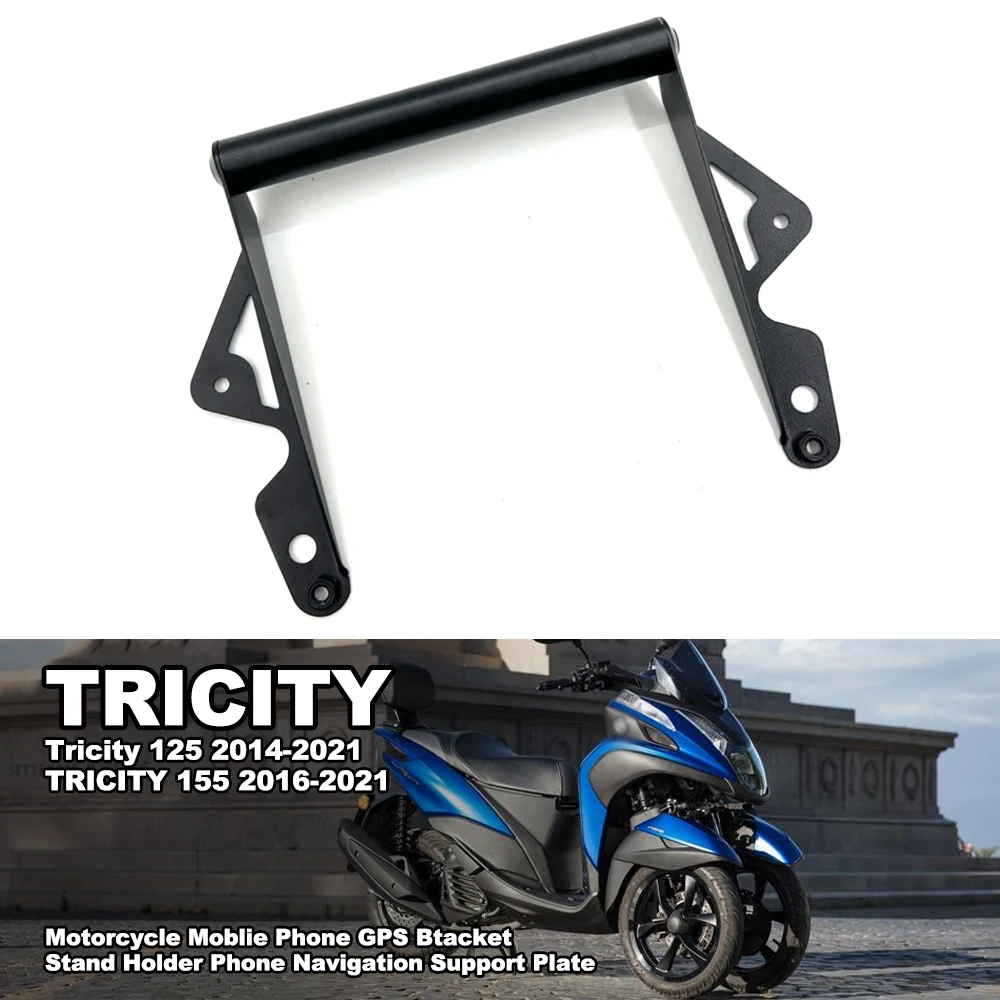 

For Tricity 125 2014-2021 Tricity 155 2016-2021 Motorcycle GPS Holder Extension Phone Holder Accessory Navigation Holder