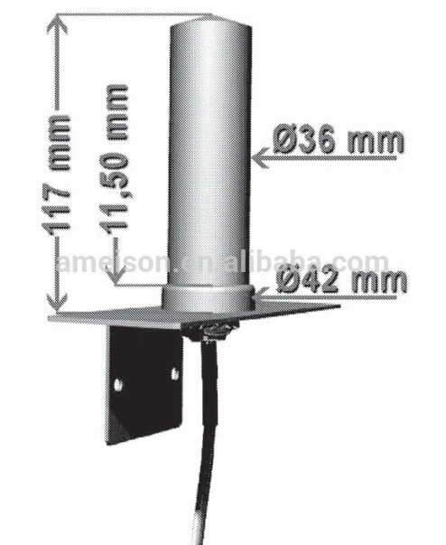 Ultra Lange Afstand Wifi Antenne Antenne 806 ~ 960/1710 ~ 2700Mhz 5dbi Dual Band 4G Lte Glasvezel Omnidirectionele Antenne