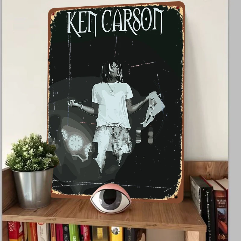 Ken Carson American Rapper Music Art Print Custom Metal Tin Sign Wall Decor for Bedroom Living Room