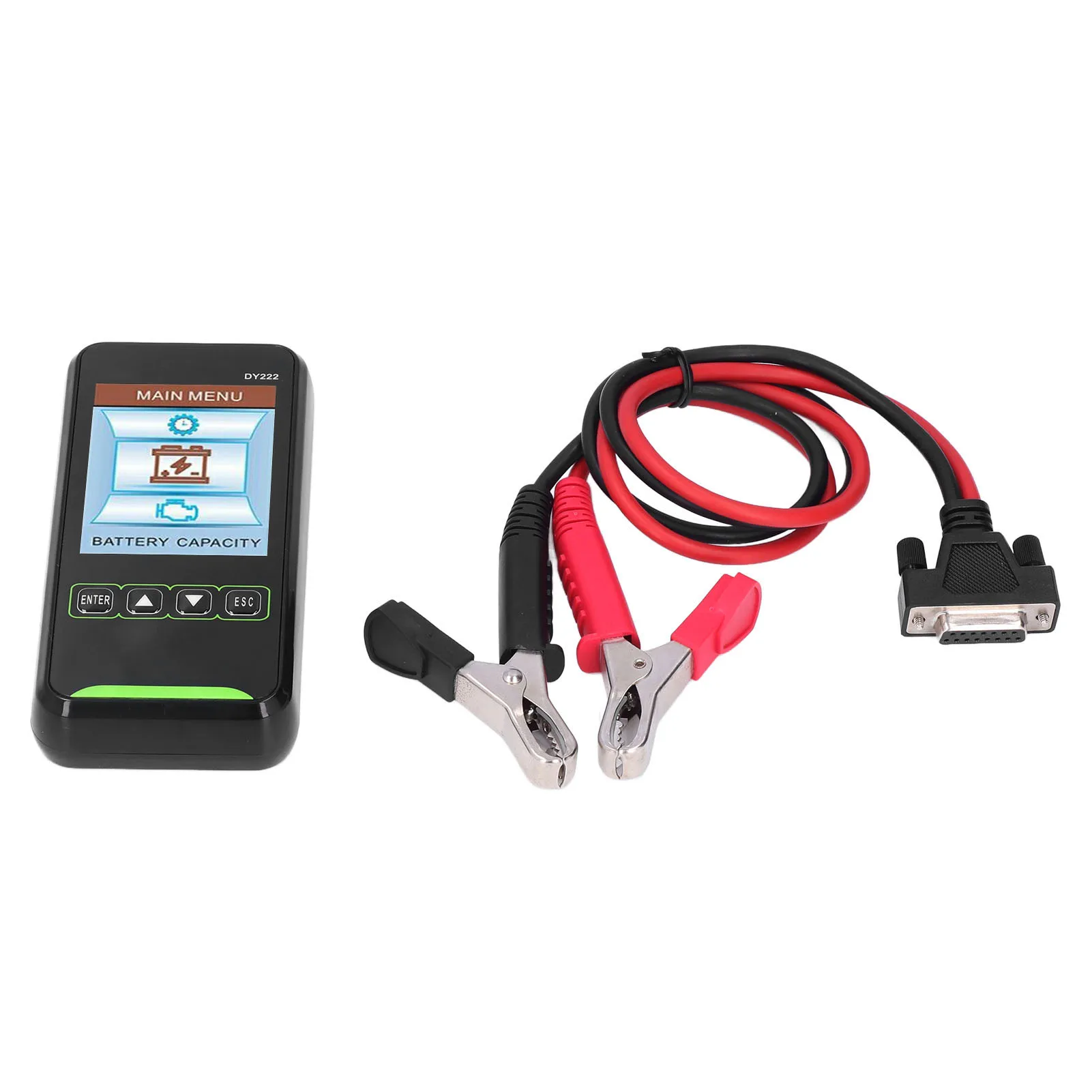 DY222 For battery Condition Analyzer for 12V 24V Vehicles Featuring 3.2 inch LCD and Cranking Power Assessment
