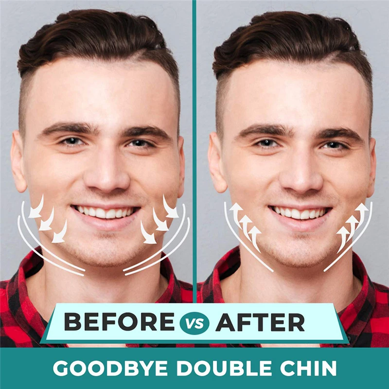 2Pcs 50/60Lbs Jaw Exerciser Redefine Jawline เทรนเนอร์ Double Chin Jawliner Facial Chew Bite กล้ามเนื้อ Anti-ความเครียด face Fitness Ball