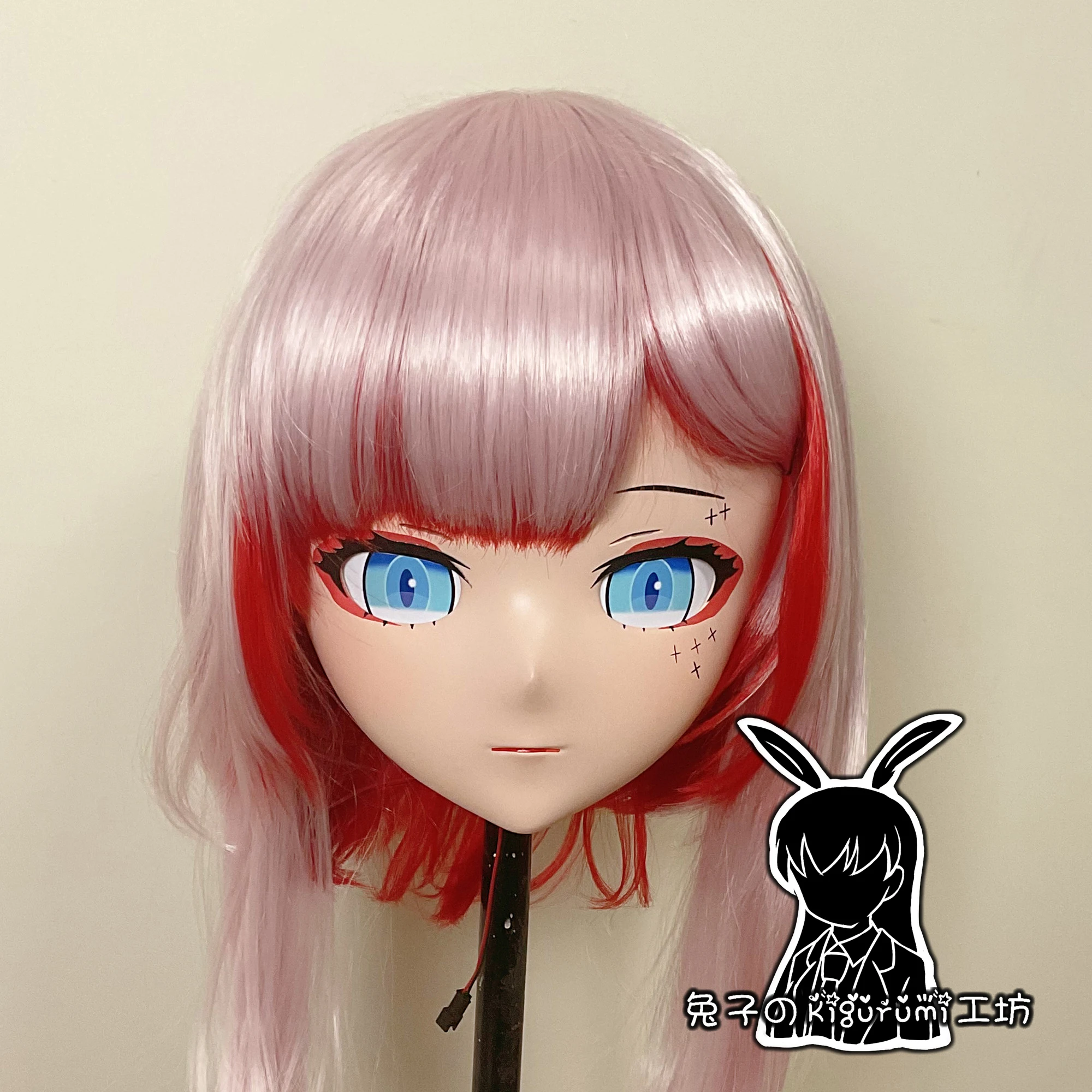 

(RB20228)Customize Full Head Quality Handmade Female/Girl Resin Japanese Anime Cartoon Character ‘Mea’ Kig Cosplay Kigurumi Mask