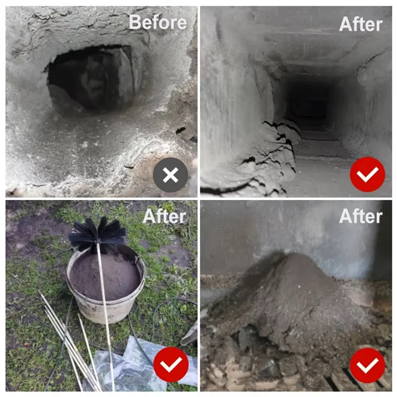 

Flexible Rod 100Mm Long Handle Rotary For Chimney Brush For Dryer Pipe Fireplace Inner Wall Cleaning Tools