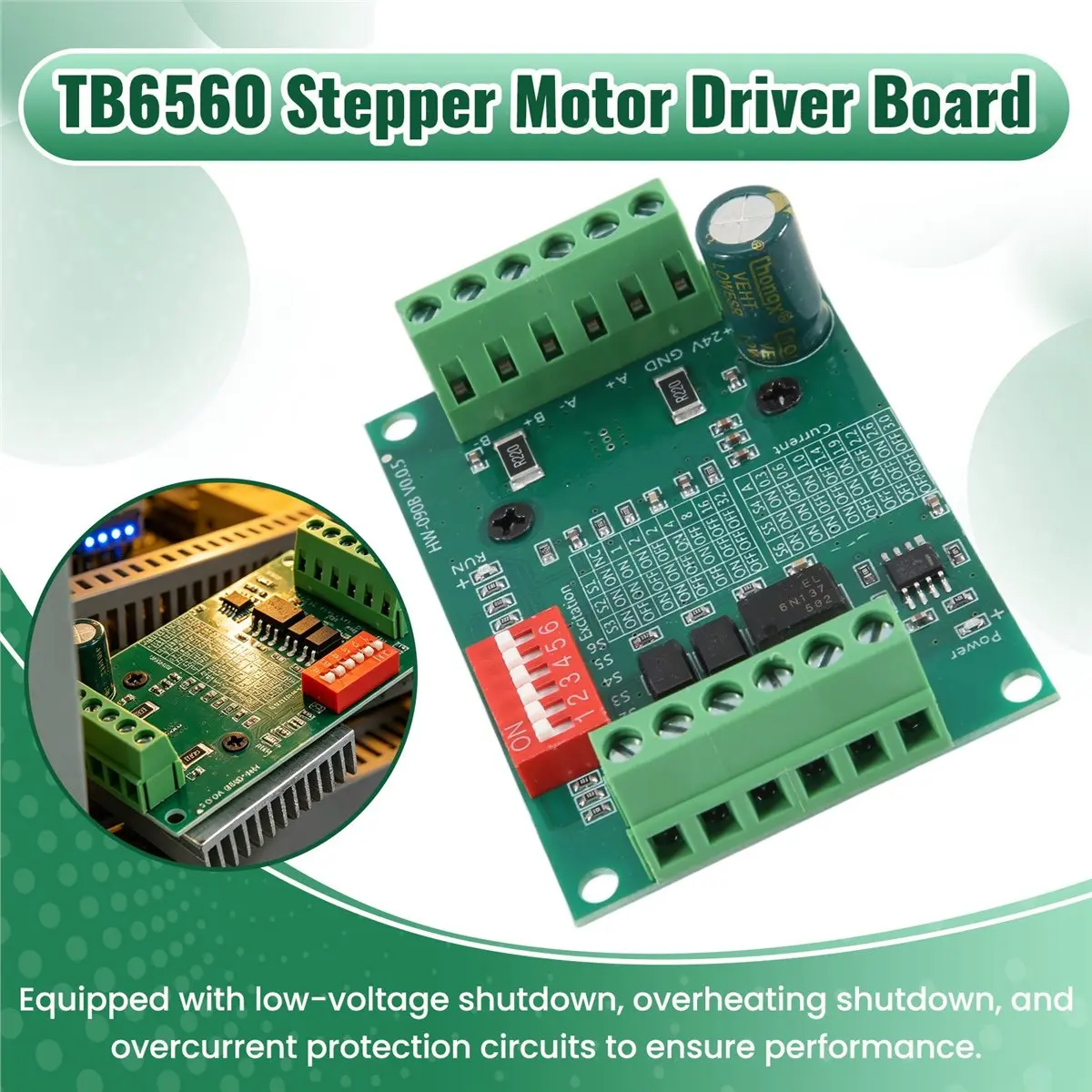 【A21Z】 TB6560 3.5A Stepper Motor Driver Controller Board
