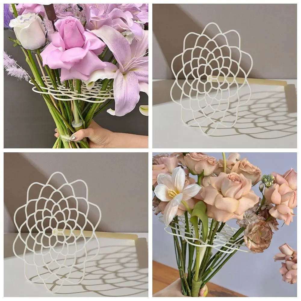 8.86in Flower Vase Arrangement Plastic Bouquet Twister Flower Lid Supplies Floral Arrangement Holder