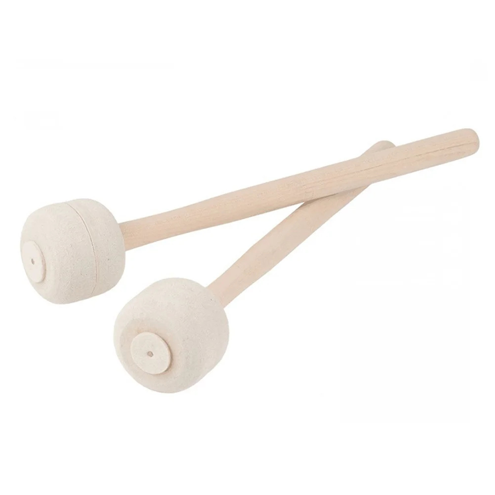 

2 Pcs Felt-head Drum Hammer Drumstick Percussion Instrument Accessories Bass Instruments Sticks