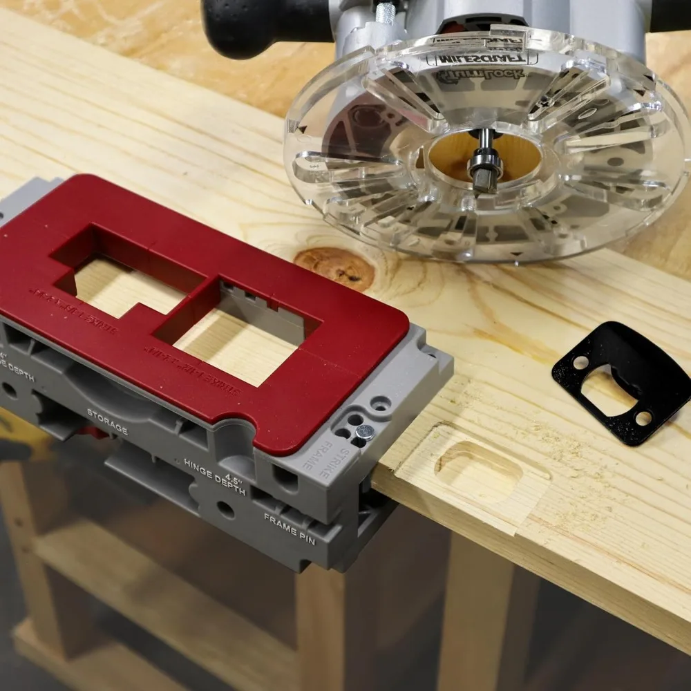 듀얼 클램프 도어 힌지 모티싱 지그 완벽한 힌지 설치 및 모티스 라우팅 키트