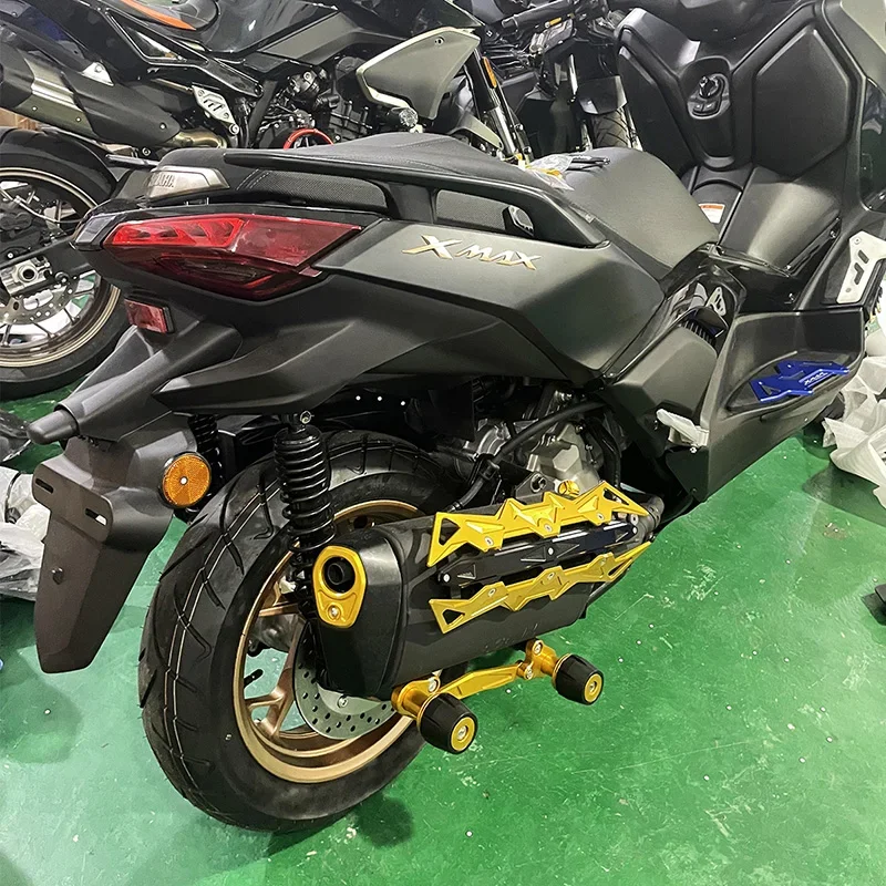 Semspeed protetor de ponta de escape para yamaha xmax250 xmax 300 2023 v2 6061-t6 alumínio resistente ao calor acessórios para motocicletas