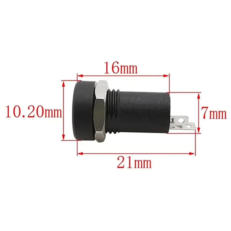 2/3/4 Pin 3.5mm Audio Jack 2/3/4 Pole Stereo Soldering Panel Installation 3.5mm Headphone Female Socket Connector with Nut