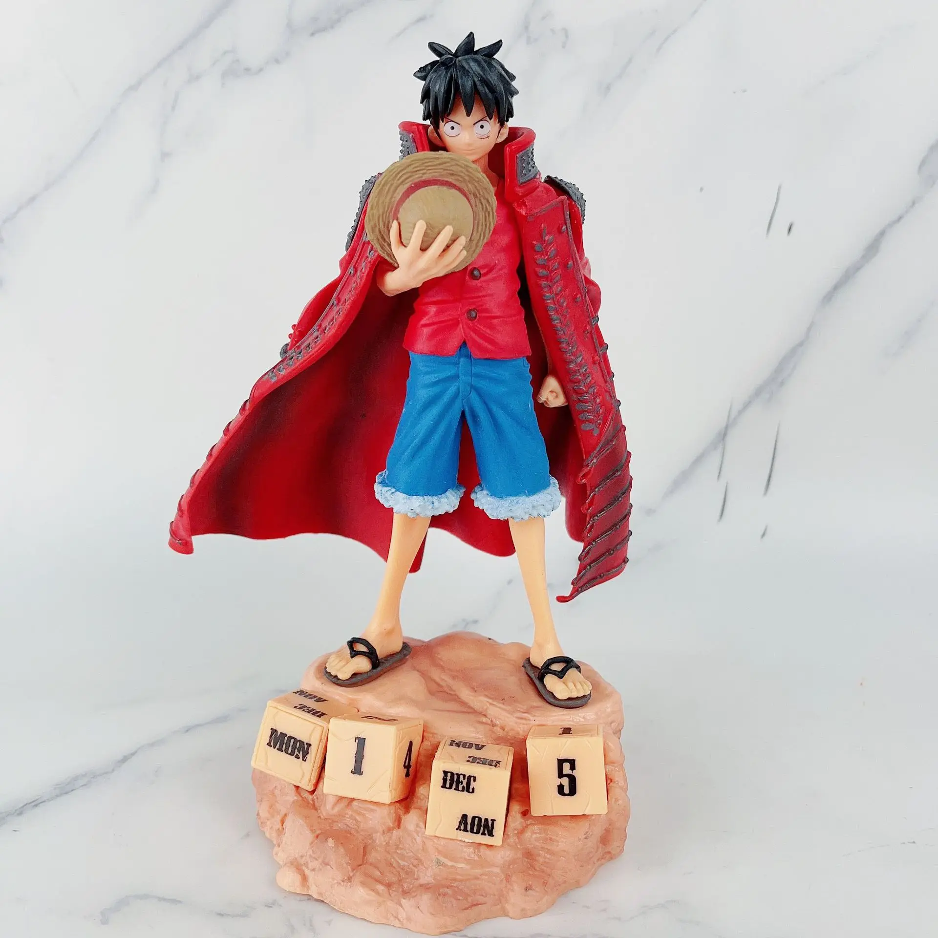 20cm Anime Figure One Piece Dxf Cloak Monkey D. Luffy Statue Pvc Action Figurine Collection Ornaments Desktop Model Toys Gifts