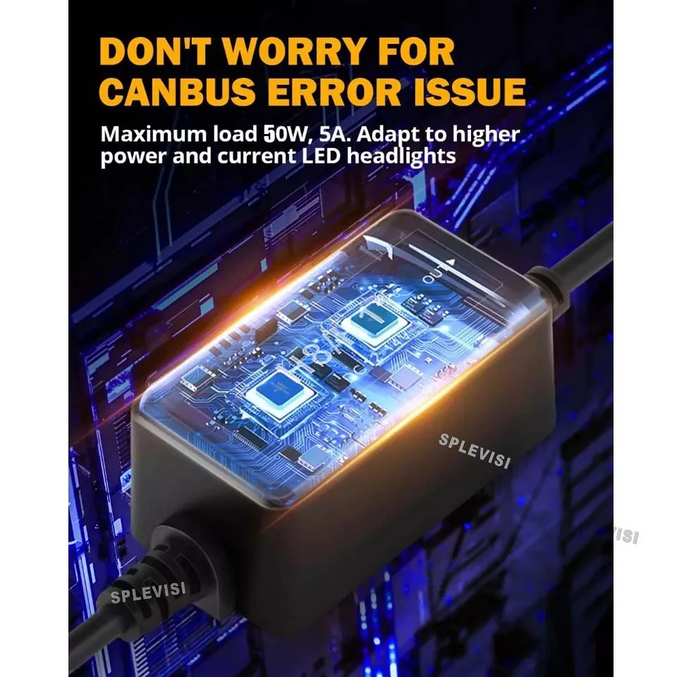 2x50 واط 12 فولت H15 LED لمبة Canbus تحذير تحميل المقاوم الأسلاك Canceler فك الملحقات الفقرة automóvil سيارة led أضواء للسيارة