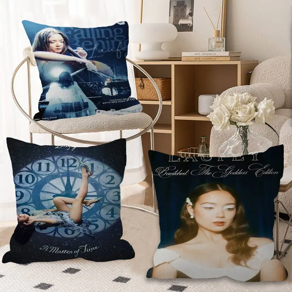 Singer Cute L-LaufeyS Modern Personalized Pillow Cover Kids Bedroom Wild Party Decor Pillowcase kid Birthday shower Gift