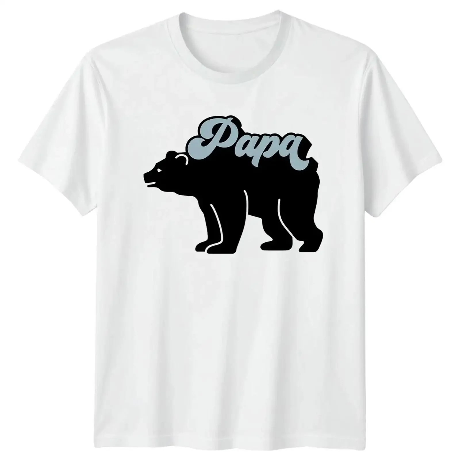 Papa Bear Men's T Shirt Grandparents Family Father's Day for Him Image 1 of 4 vintage Washed Soft Slightly Breathable