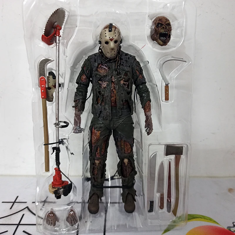 NECA Friday THE 13th Jason Voorhees Action Figure Part VII Blood Jason Voorhees Halloween Toy Christmas Halloween Gift