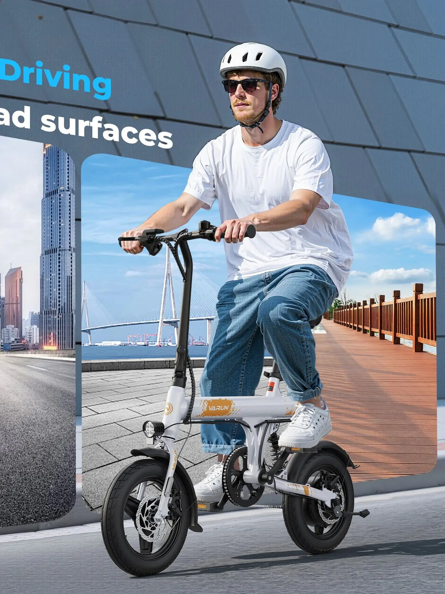 AliExpress NONE Adult E-bike Peak VARUN C14-1 350W Powe Motor City ebike 36V 7.8Ah Battery Electric Bike 14 ''Tire Commuting Electric Bicycle