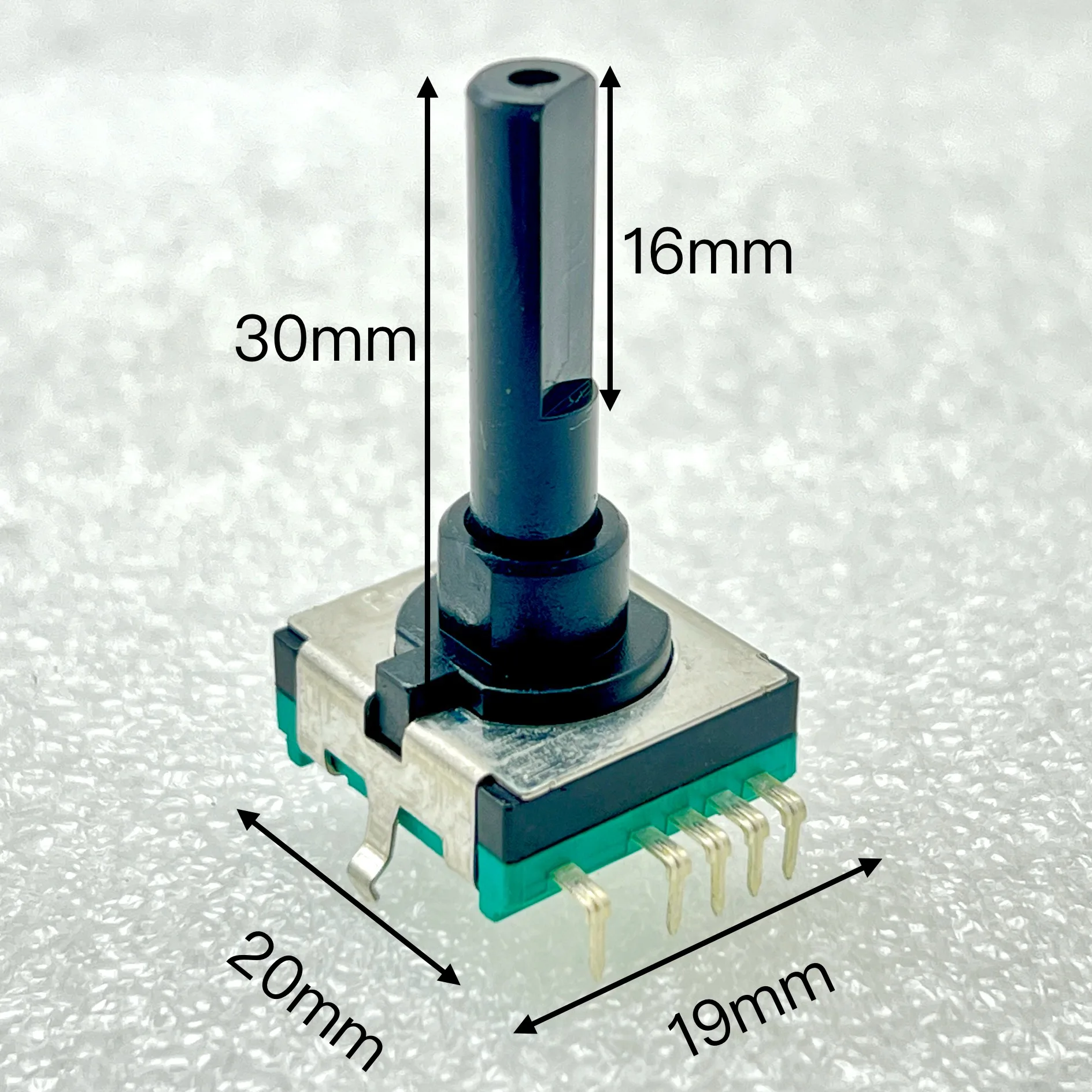 1PCS EC18 encoder washing machine rotates 16 positioning shafts with a length of 30mm and 5 legs