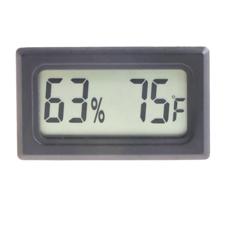 

Black Mini Digital LCD Indoor Convenient Temperature Sensor Humidity Meter Gauge Thermometer Hygrometer Gauge