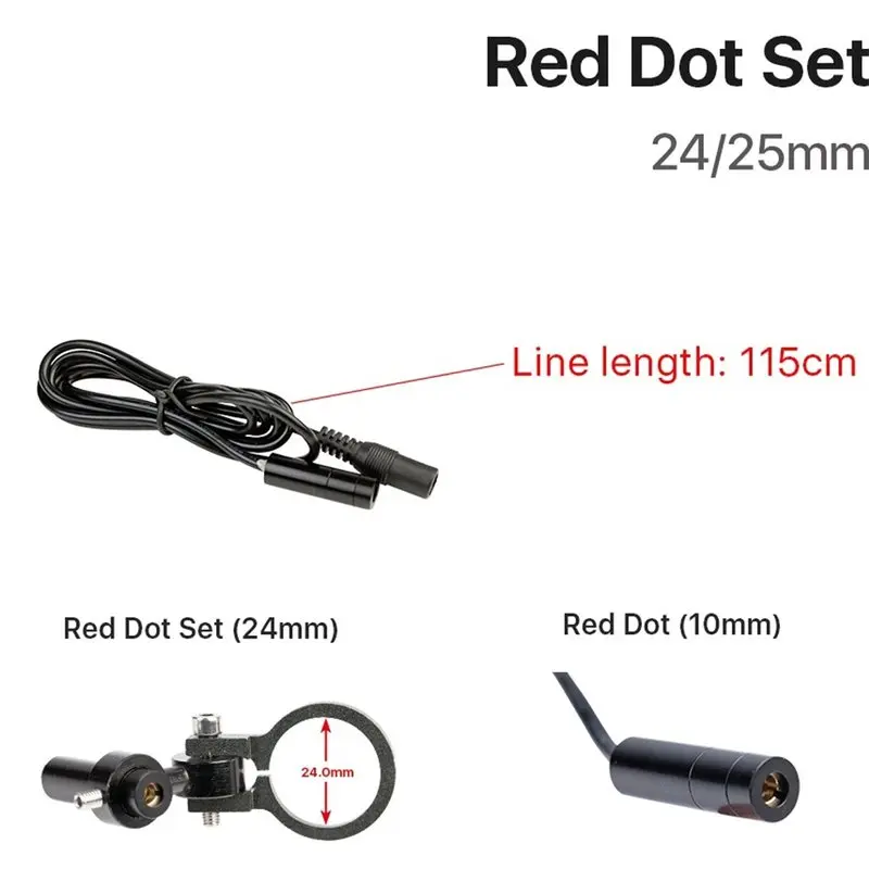 BAAG-For DIY For Co2 Laser Engraving Cutting Head DC 5V Diode Module Red Dot Device Positioning 24Mm