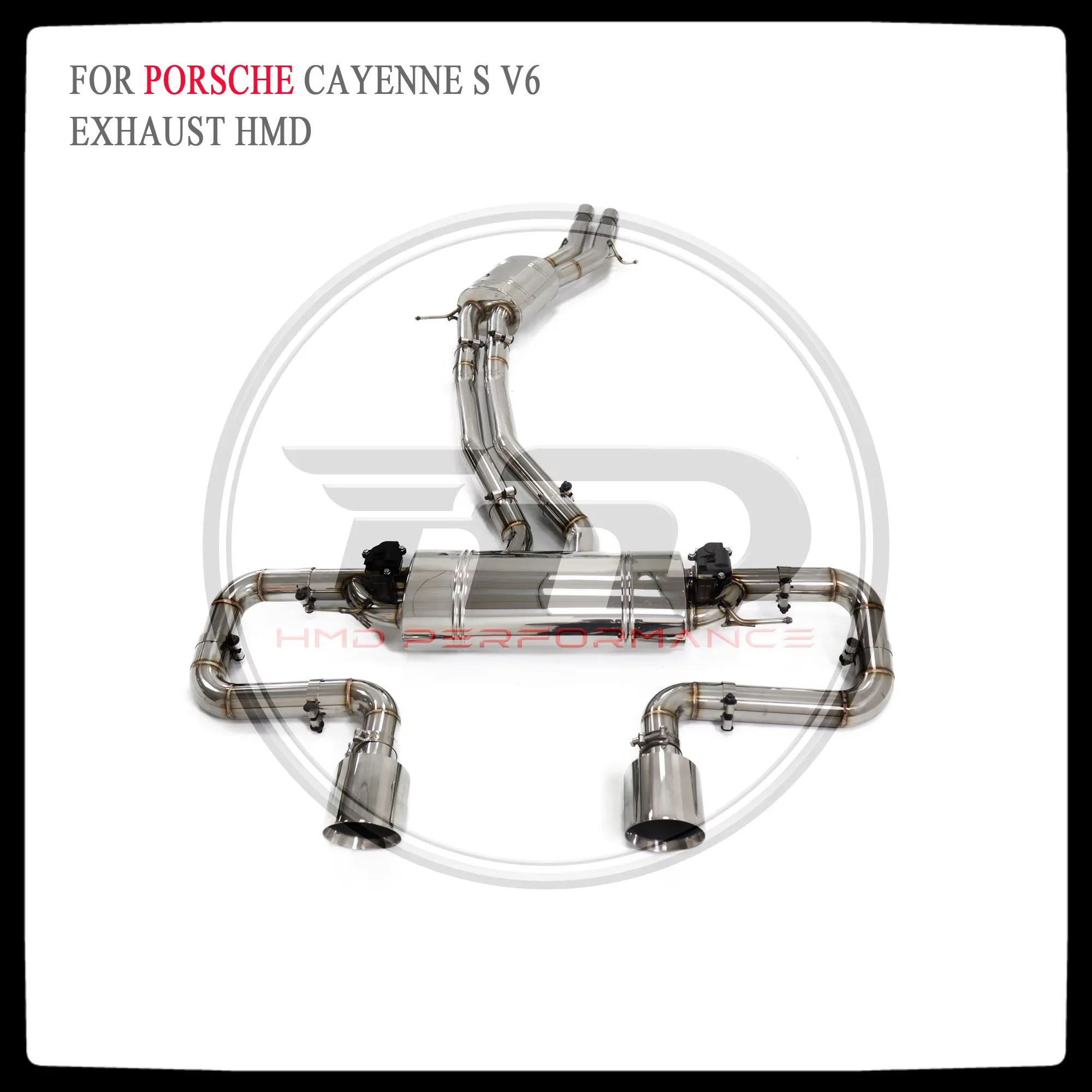 

HMD Exhaust System High Flow Performance Catback for Porsche Cayenne S V6 Upgrate Turbo GT Car Accessories with Valve