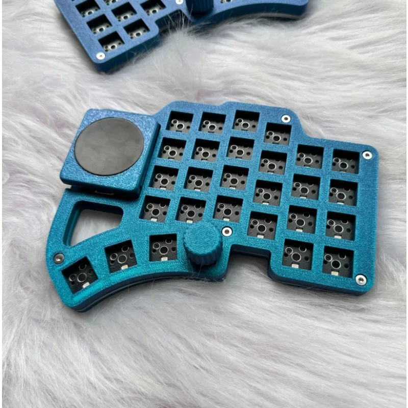 Dilemma max split kit de teclado personalizado impressão fdm com fio rgb soldagem/swap quente teclados da mão esquerda e direita mx/choc switch