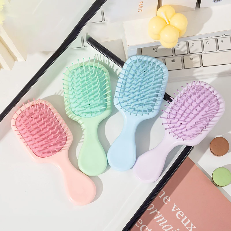1 Stück süßer Luftkissenkamm – ein tragbarer Haarkamm aus weichem Nylon, geeignet für alle Haartypen. Für Haar-Accessoires