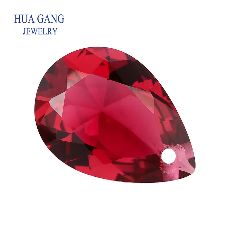 With Hole Glass beads Octagonal shape Various Color Loose Stone Machine Cut Glass Synthetic GemStone For Jewelry