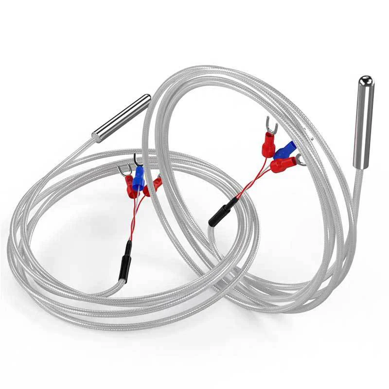 High Temperature K-type Thermocouple Wire Flexible Sensor KJ PT100 Probe, Suitable for Industrial Ovens, Barbecues, Laboratories
