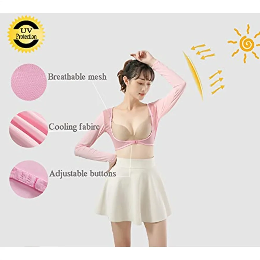 Women's Golf Cooling Shawl Outdoor Sun Protection Arm Sleeves